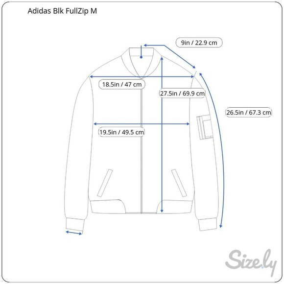 adidas Mens Medium Black Full Zip Front Pockets Track Jacket Activewear Size M - Picture 2 of 11